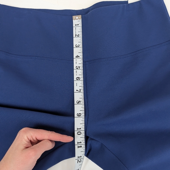 Slimsation Thick Blue Capri Leggings Size Large NWT [294] - Picture 3 of 8